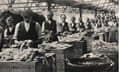 Workers at a mill in Newton Abbott.