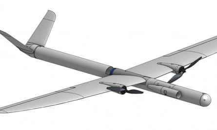 The Black Swift S0 drone, developed for the USAF to gather weather data in extreme conditions.