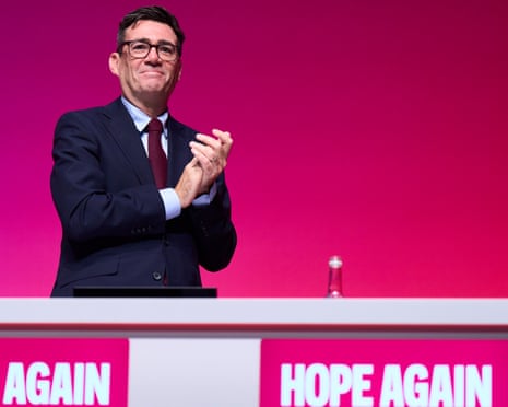 Andy Burnham at the Labour party conference on Sunday