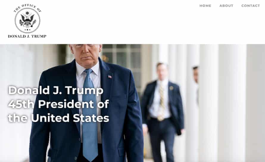 Donald Trump uses new website to rewrite history of his presidency