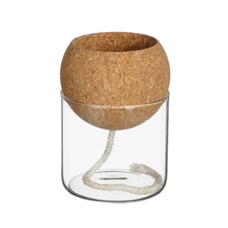 Crocus Self-watering glass and cork planter