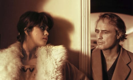 Maria Schneider and Marlon Brando in the 1972 film Last Tango in Paris. 