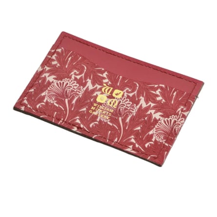 Tulip leather card holder