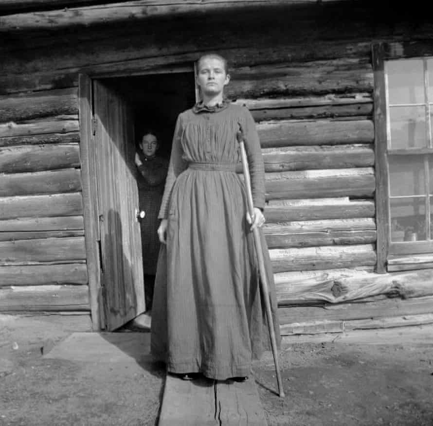 Lizzie Nichols at Willow Glen 1899 Encampment, Wyoming