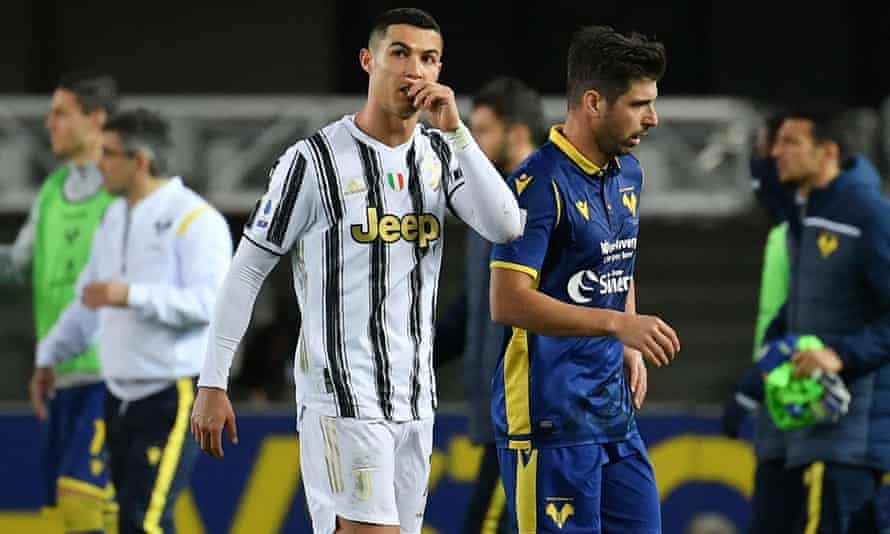 Cristiano Ronaldo’s goal was not enough to give Juventus an overdue away win.