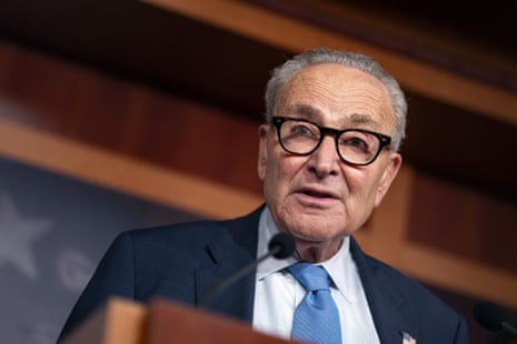Minority Leader Chuck Schumer on 3 October 2025. (Bonnie Cash/UPI/Shutterstock)