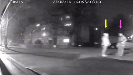 CCTV footage shows moment Wayne Couzens stops Sarah Everard – video