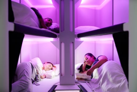 Air New Zealand’s designs for its bunkbed cabins