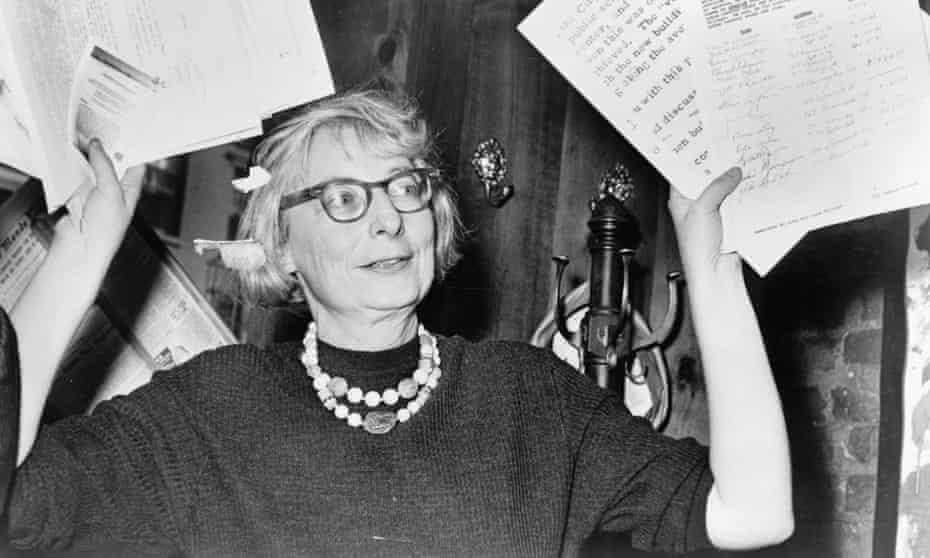 ‘She picked up things no one else could see’ … Jane Jacobs holding a petition.