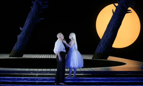 Peter Wedd as the prince and Anne Sophie Duprels as the nymph in Scottish Opera’s Rusalka.