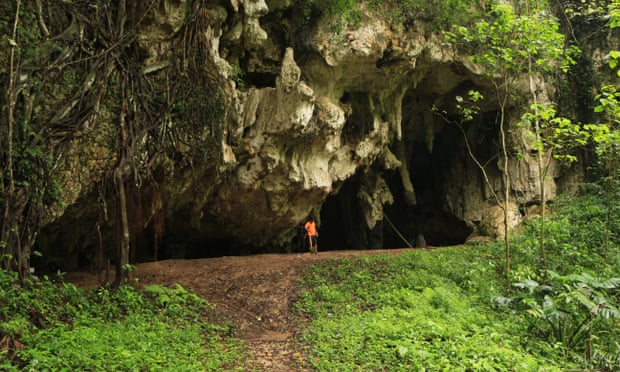 Leang Panninge cave on the island of Sulawesi