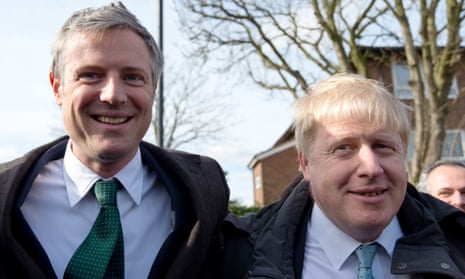 Zac Goldsmith and Boris Johnson in 2016