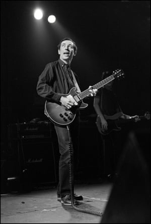Buzzcocks’ Pete Shelley performs at The Venue, London, 1979.