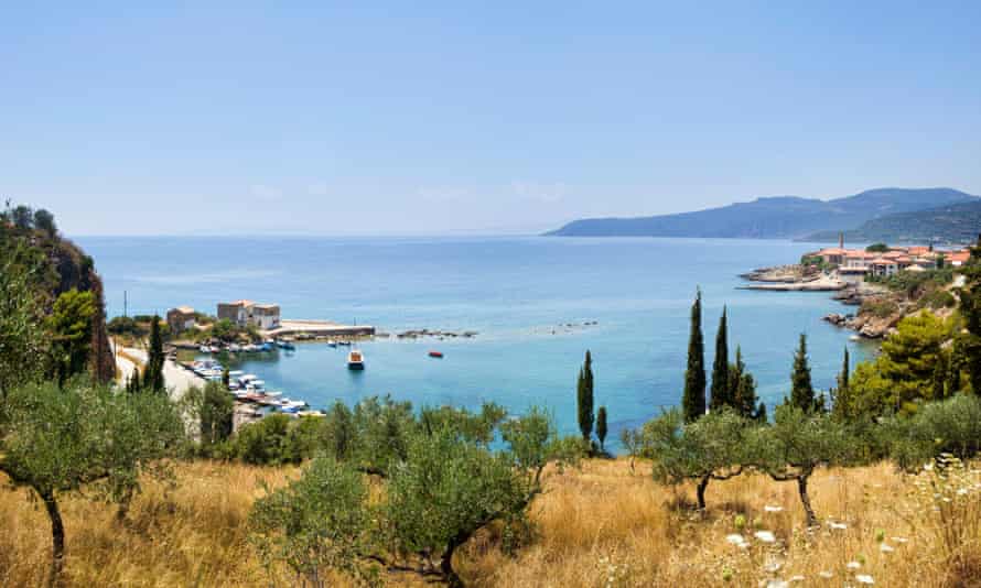 Fishing village of Kardamyli, Peloponnese, Greece.