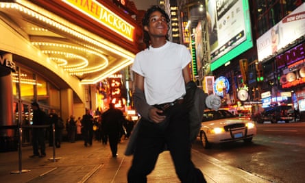 Jordan Neely in Times Square in 2009.