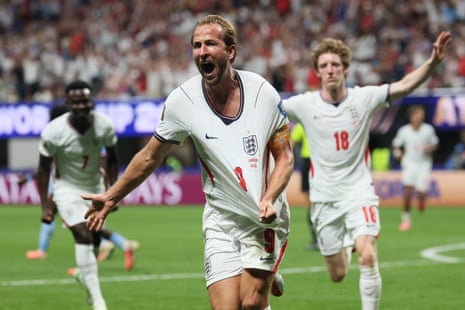 Harry Kane celebrates his 2nd extremity against DR Congo