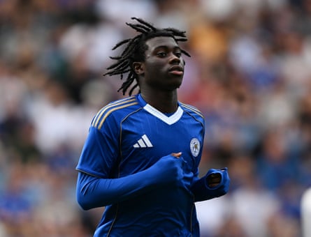 Jeremy Monga runs successful a bluish Leicester shirt.