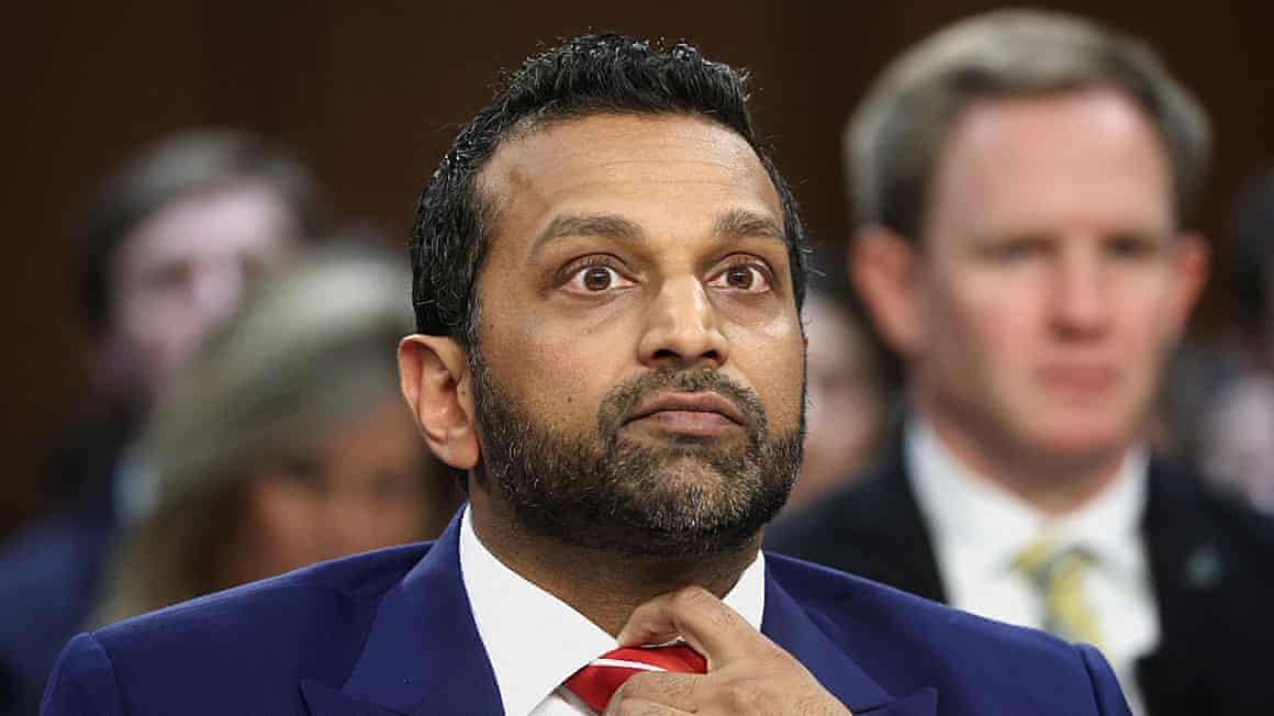 Kash Patel during the hearing.