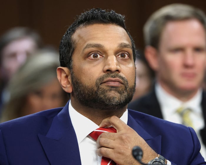 Kash Patel denies politicizing FBI in fiery grilling by Democratic senators | FBI | The Guardian