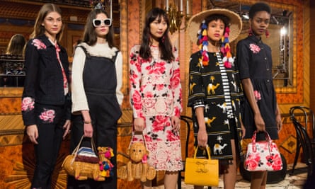 Kate Spade’s designs at New York Fashion Week in February of 2017.