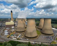 Birdeye view of the Drax power station