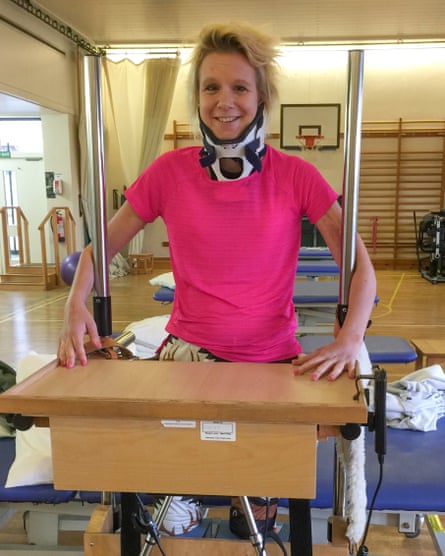 Claire Danson says she still ‘has to do sport’ despite her accident.