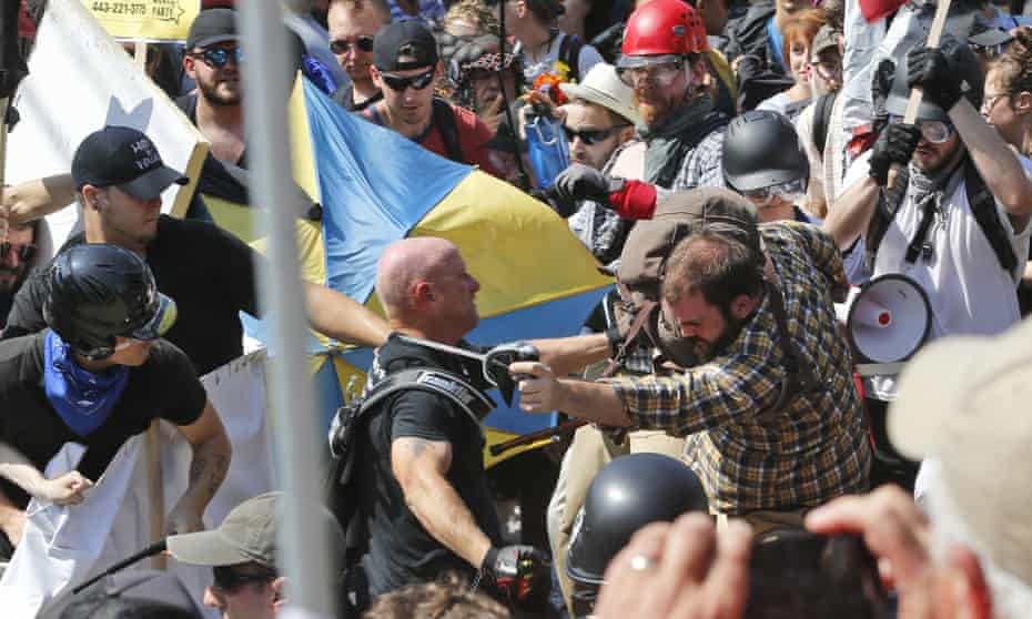 The Rise Above Movement was involved in the clashes between far-right groups and counter-protestors in Charlottesville in 2017