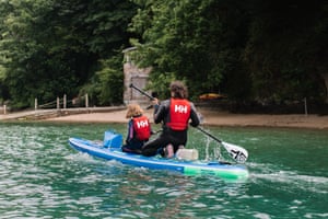 Anna and Ella on Salcombe estuary
