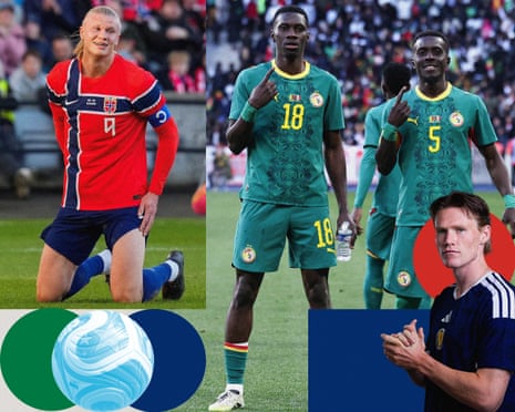 Erling Haaland, Ismaïla Sarr and Idrissa Gueye, and Scott McTominay