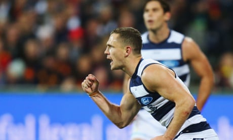 Blame Tom Hawkins For His Jumper Punch Afl Ban Says Mrp S Bartel Afl The Guardian