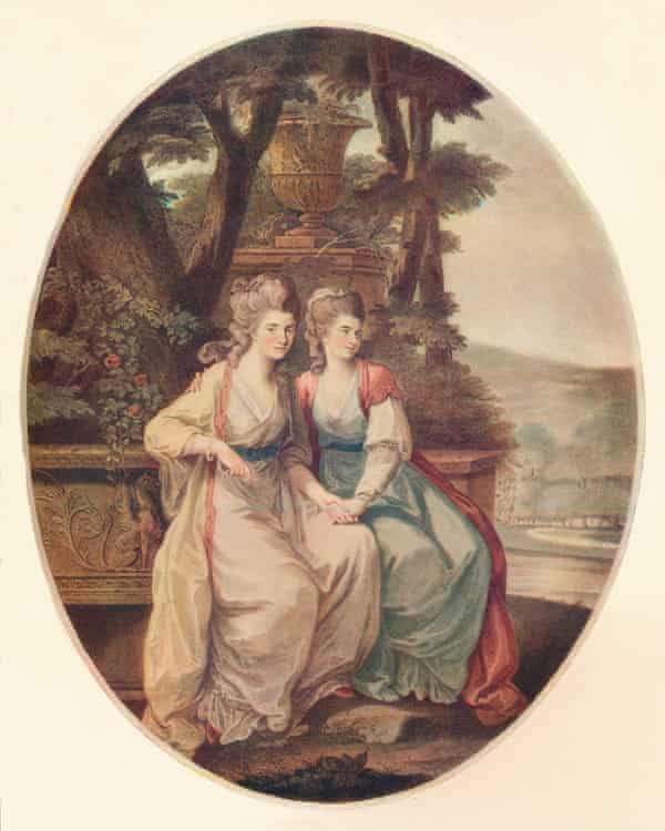 The Duchess of Devonshire and Lady Duncannon in an 1782 engraving by William Dickinson,.