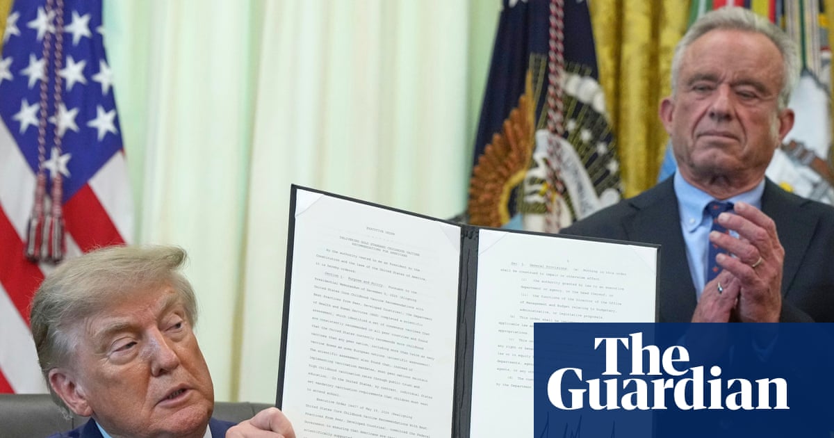 Trump signs order attempting to override CDC vaccine schedule and break up MMR shots