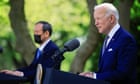 Swipes at China as Joe Biden and Japanese PM seek united front in Asia Pacific
