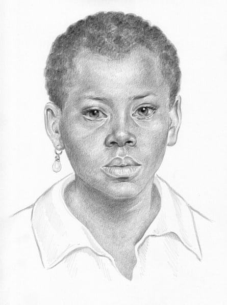 Sketch of a boy with a pearl earring