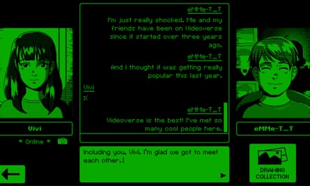 Caixa de bate-papo do Videoverse