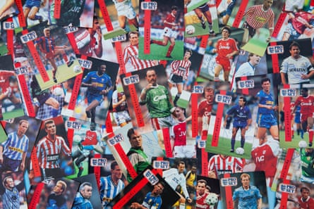 A selection of football autographs on Pro Set cards from the early 1990s, on the eve of the Premier League.