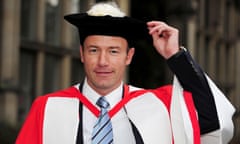 Alan Shearer collects honorary degree