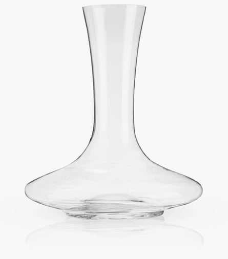 a glass decanter