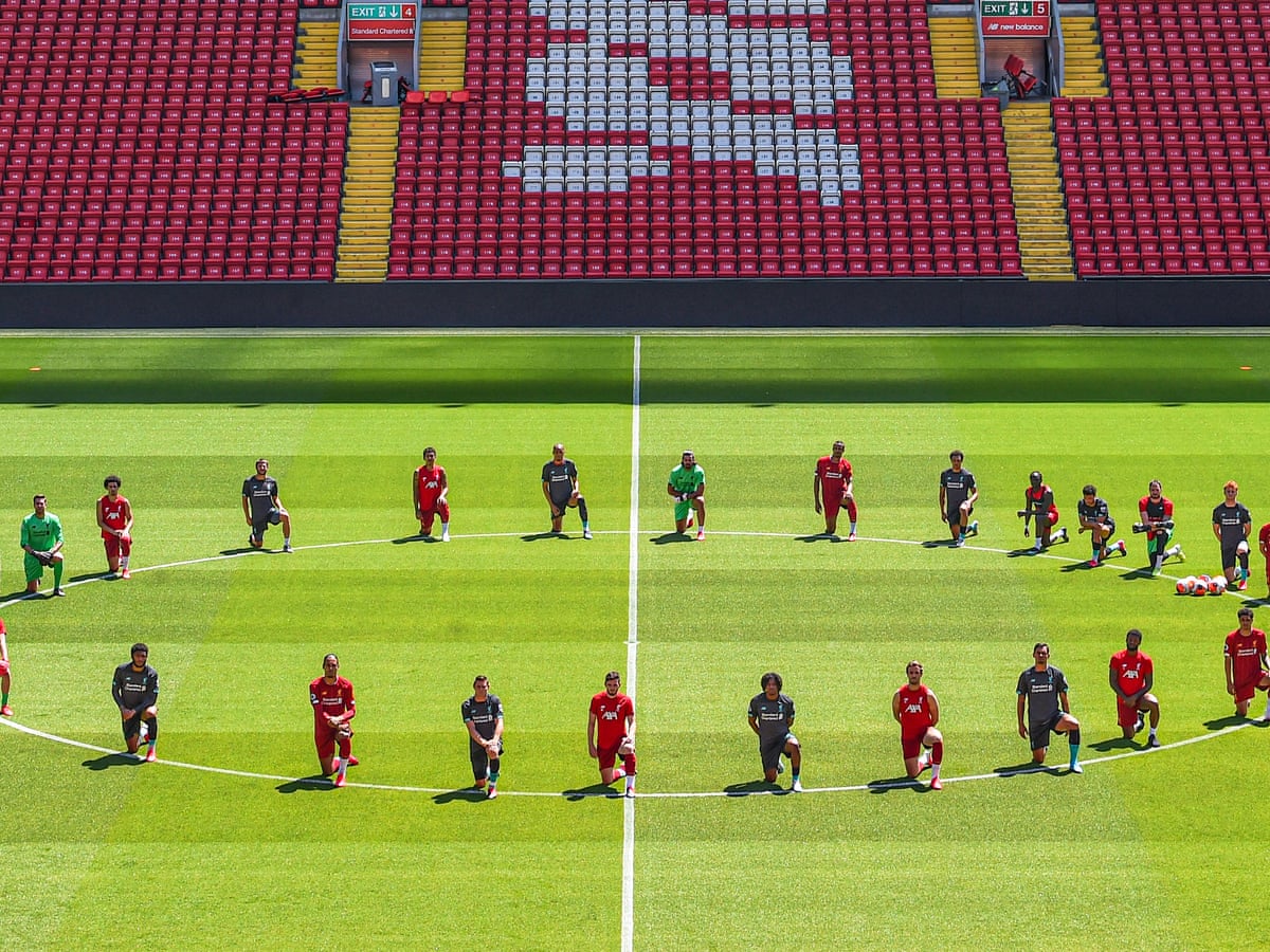 Kick It Out Urges All Players To Take Knee Over George Floyd And No Fa Sanctions Soccer The Guardian Kick It Out Urges All Players To Take Knee Over George Floyd And No Fa Sanctions Soccer The Guardian