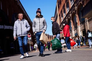 Shoppers on the streets of Blackpool
