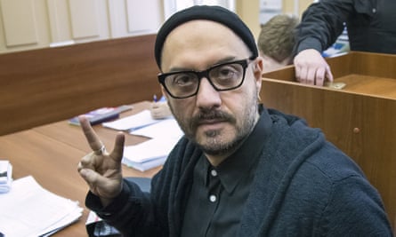 Kirill Serebrennikov in court in Moscow in January. He has been under house arrest since he was charged in August 2017 with helping to embezzle state funds.