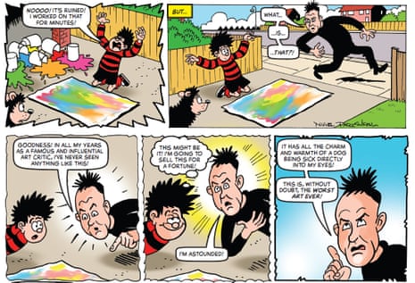 Adrian Searle’s biggest accolade … being immortalised by the Beano.