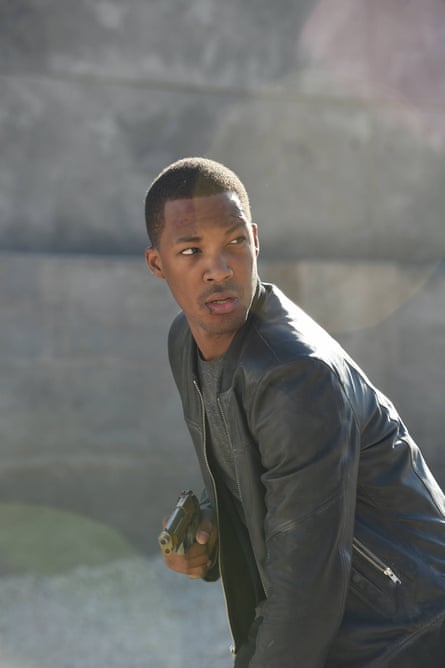 The new reluctant psychopathic superhero … Eric Carter, played by Corey Hawkins.