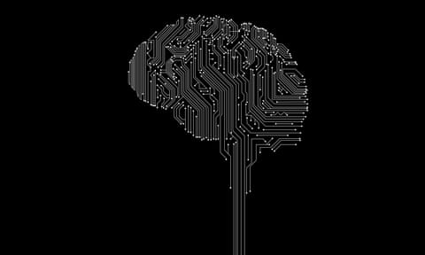illustration: circuit board in shape of a brain