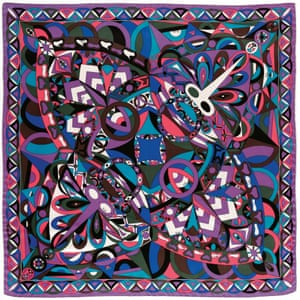 A ‘Naga’ print scarf in silk twill from 1964.