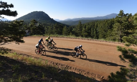 A quarter of the Haute Route Rockies was raced on dirt roads.