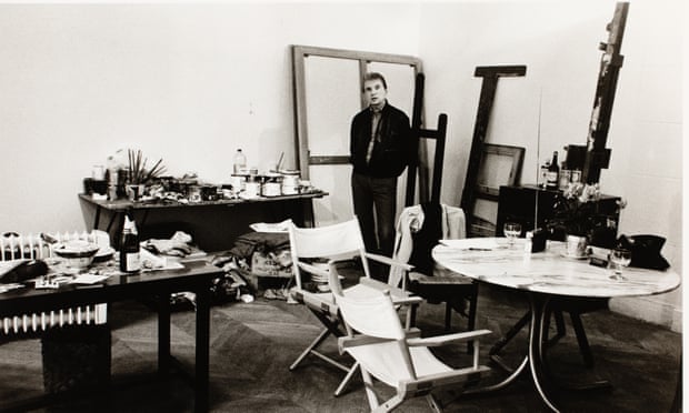 A photograph by Cecil Beaton of Bacon in his studio in Battersea, circa 1960.