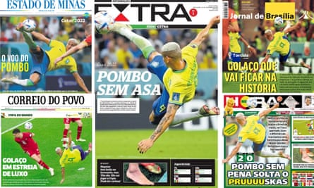 A selection of Brazilian newspaper front pages on Friday.