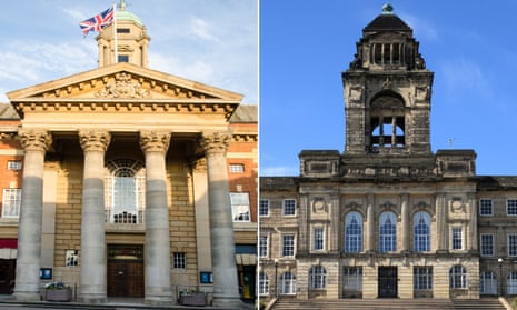 Peterborough town hall and Wallasey (Wirral) town hall