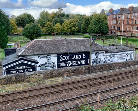 A mural on a building